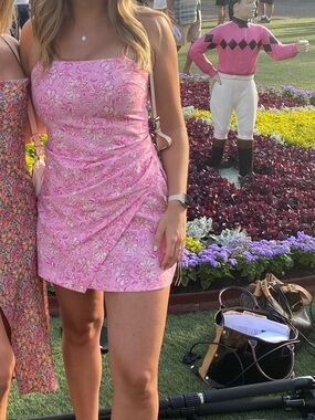 Zara Pink Floral Mini Dress
